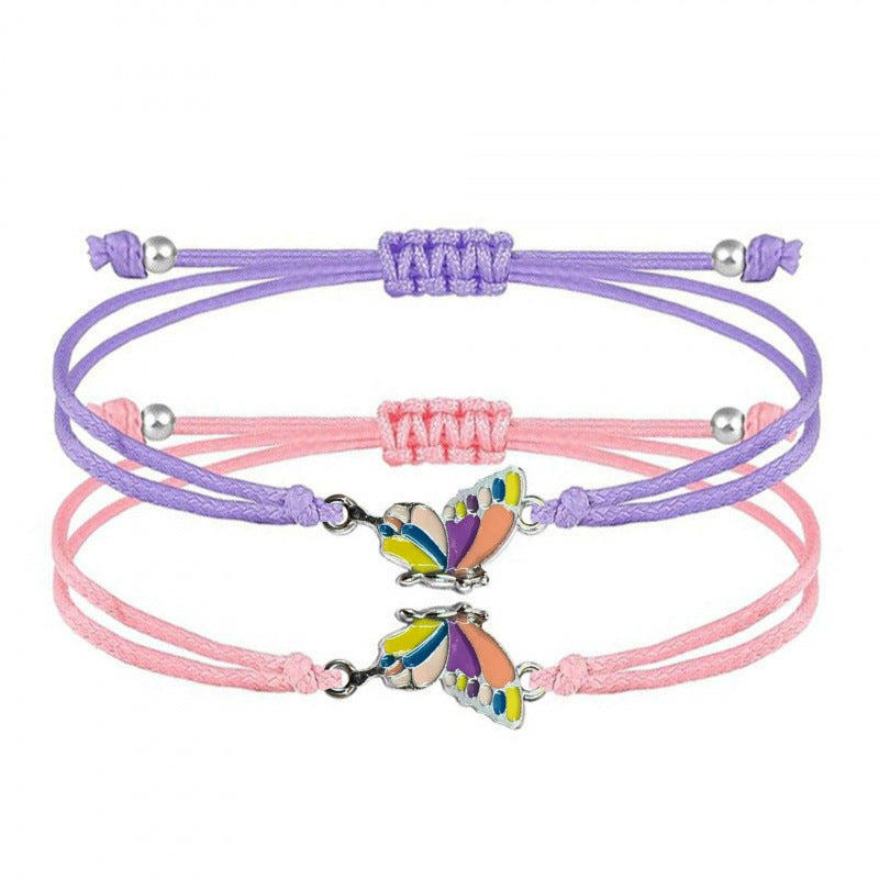 Butterfly Charm Necklace and Bracelet Set Kalsten