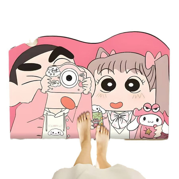 Playful Cartoon-Themed Floor Mat Kalsten