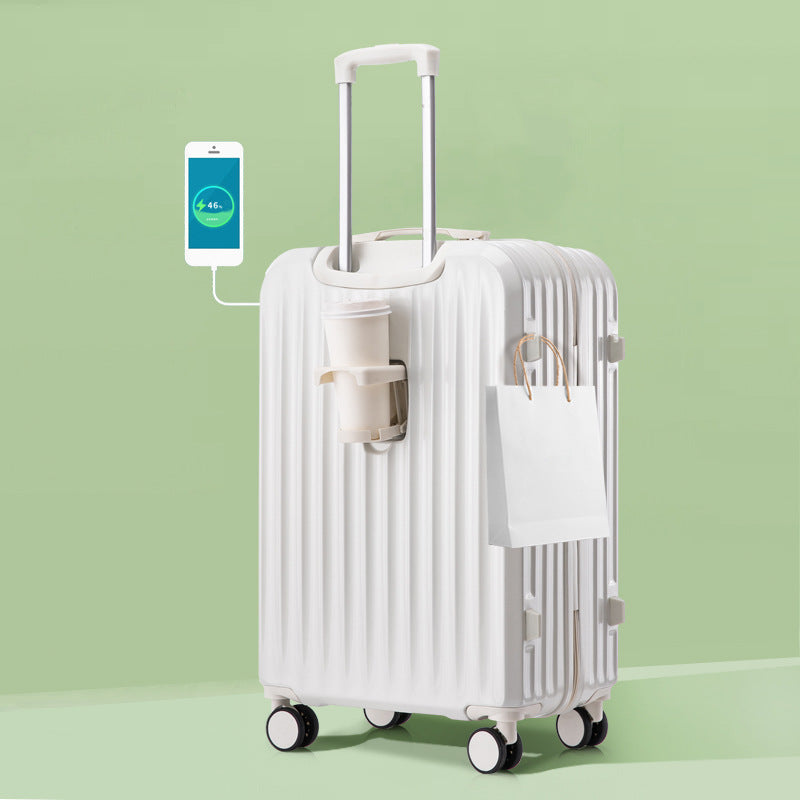 Unisex Smart Charging Hard-Shell Travel Suitcase Kalsten