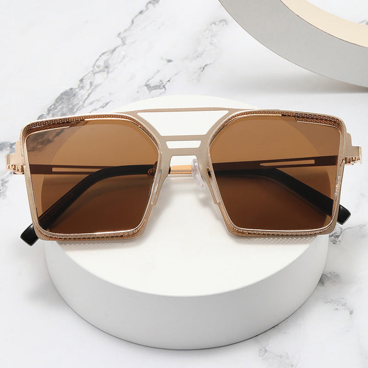 Women's oversized sunglasses with luxurious design and geometric frame Kalsten