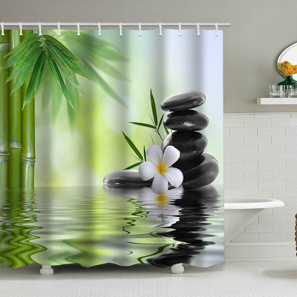 Tranquil Zen Nature Shower Curtain Kalsten