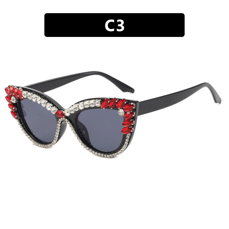 Women's extravagant Cat-Eye sunglasses with sparkling rhinestone embellishment Kalsten