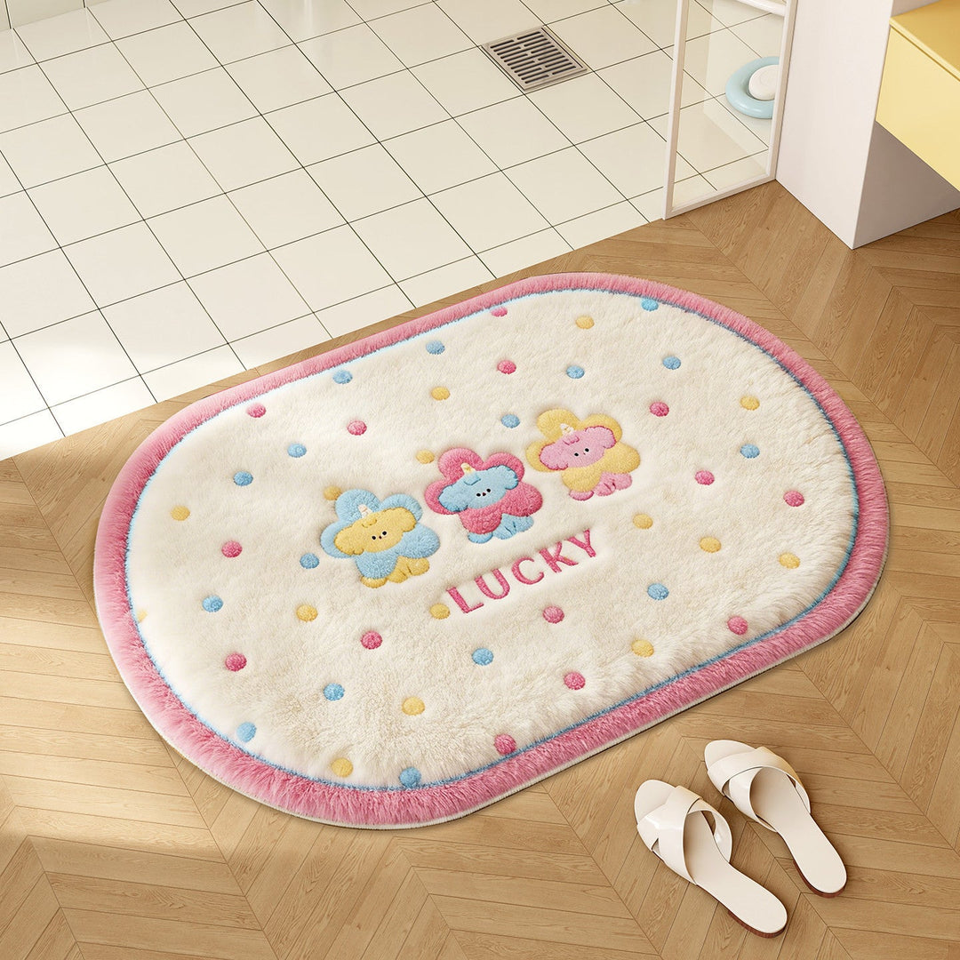 Playful Cartoon-Themed Bathroom Mat Kalsten
