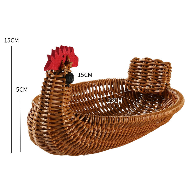 Decorative Woven Duck-Shaped Storage Basket Kalsten