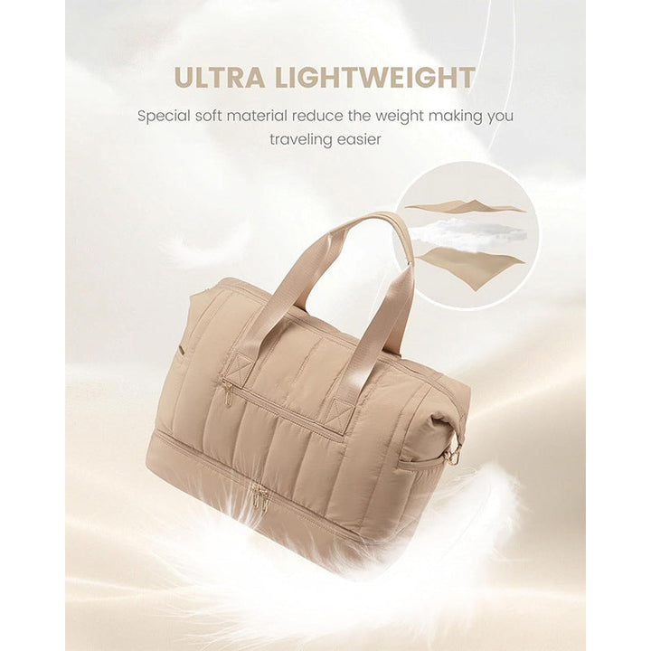 Fashionable and Practical Leisure Tote Bag with Detachable Cosmetic Pouch Kalsten