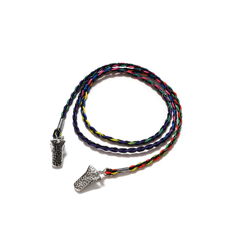Braided Faux Leather Eyewear Holder Kalsten