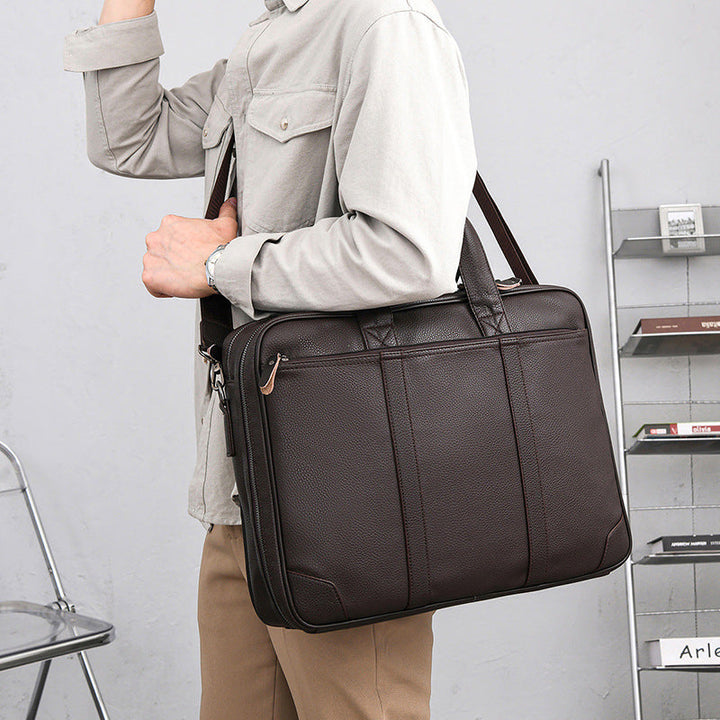 Laptop and Briefcase Made of High-Quality Leather Kalsten