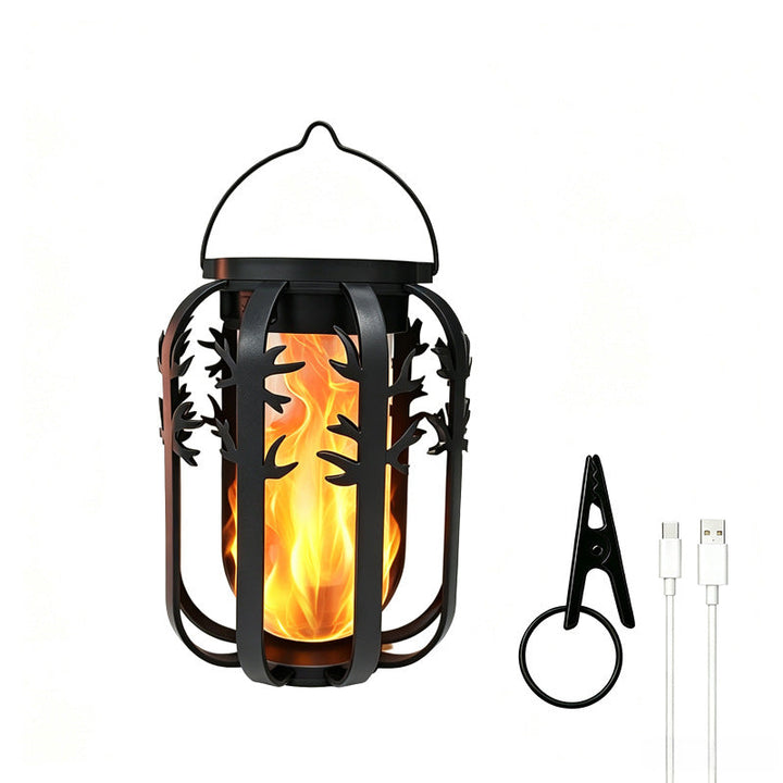 Unisex Solar Lantern with Flickering Fire Effect Kalsten