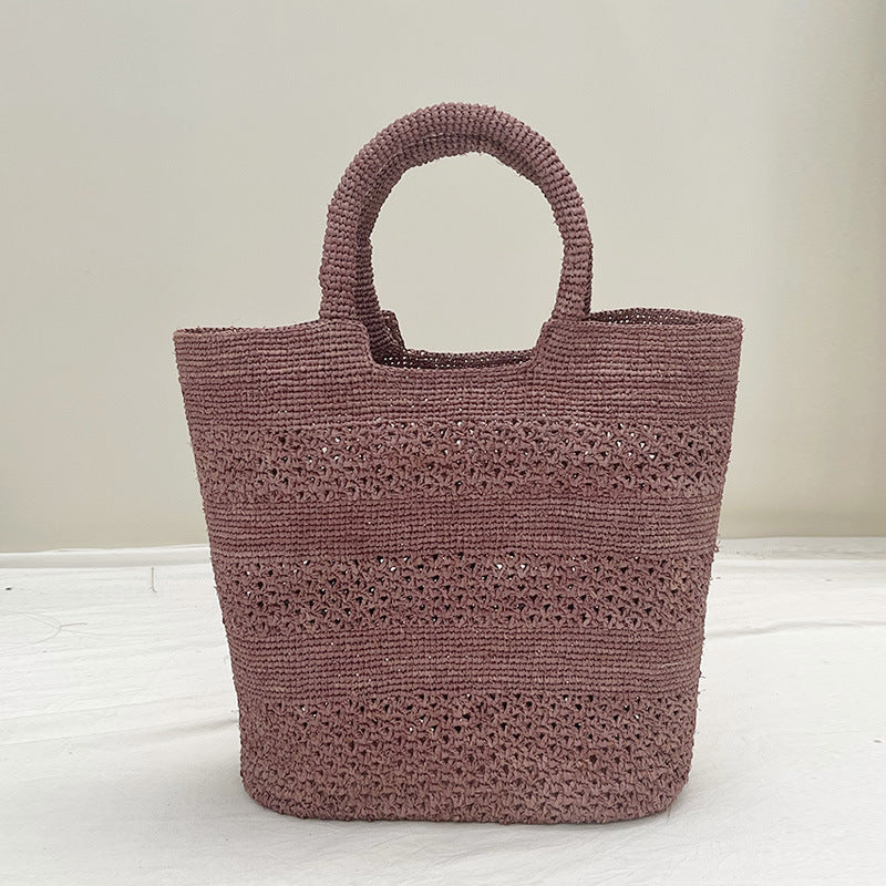 Handcrafted Beach Bag Made From Braided Natural Material Kalsten