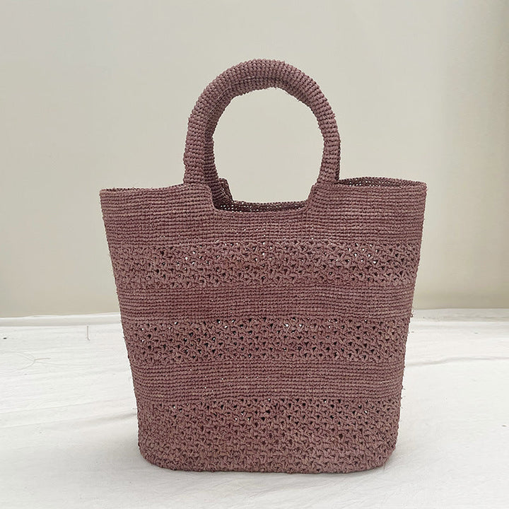 Handcrafted Beach Bag Made From Braided Natural Material Kalsten