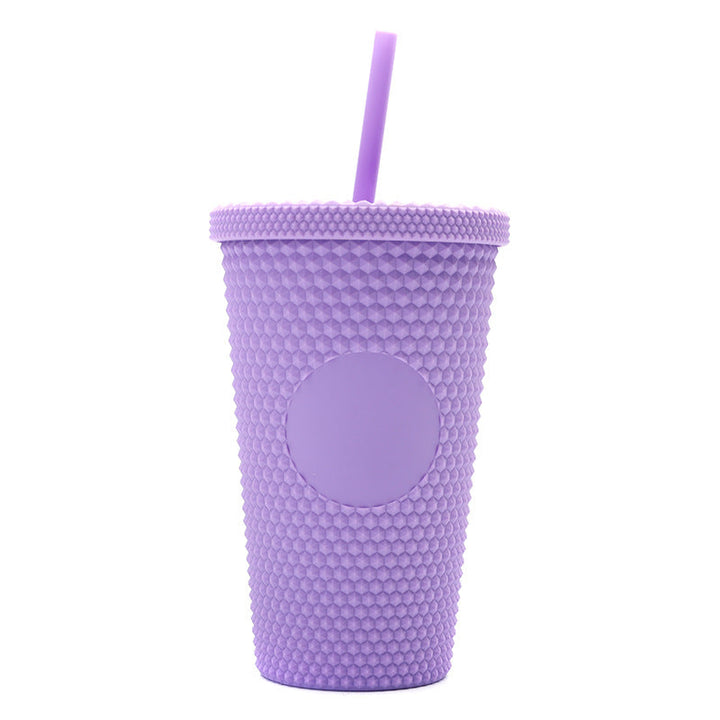 Unisex plastic drinking cup with textured design Kalsten
