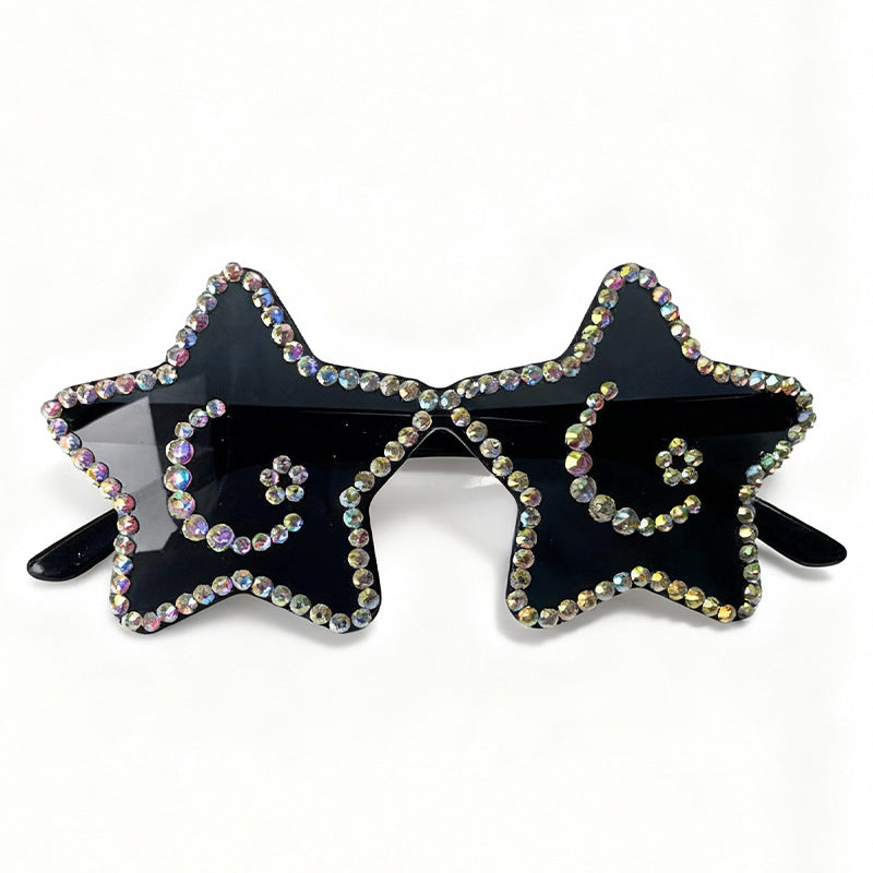 Star-Shaped Rhinestone Sunglasses Kalsten