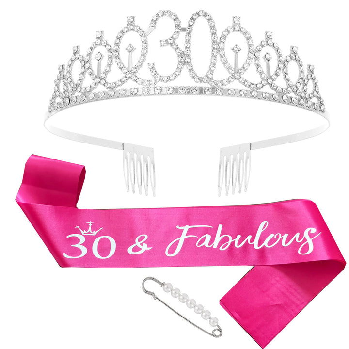 Ladies Glittering Crown with Swarovski Stones Kalsten