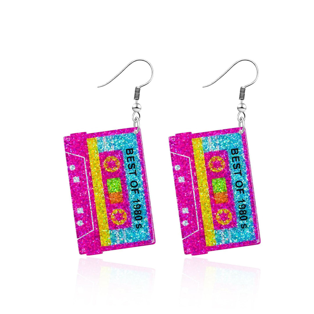 Nostalgic Cassette Tape Earrings Kalsten