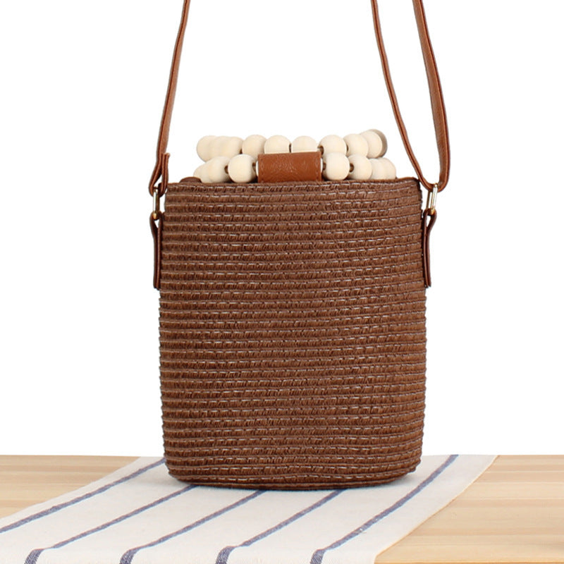 Handbag Made of Woven Natural Material Kalsten