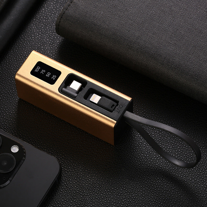 Multifunctional charger with integrated USB cable and LED display Kalsten