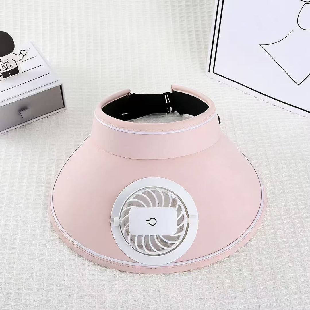 Sport Sun Visor with detachable front fan, adjustable headband and reflective piping Kalsten