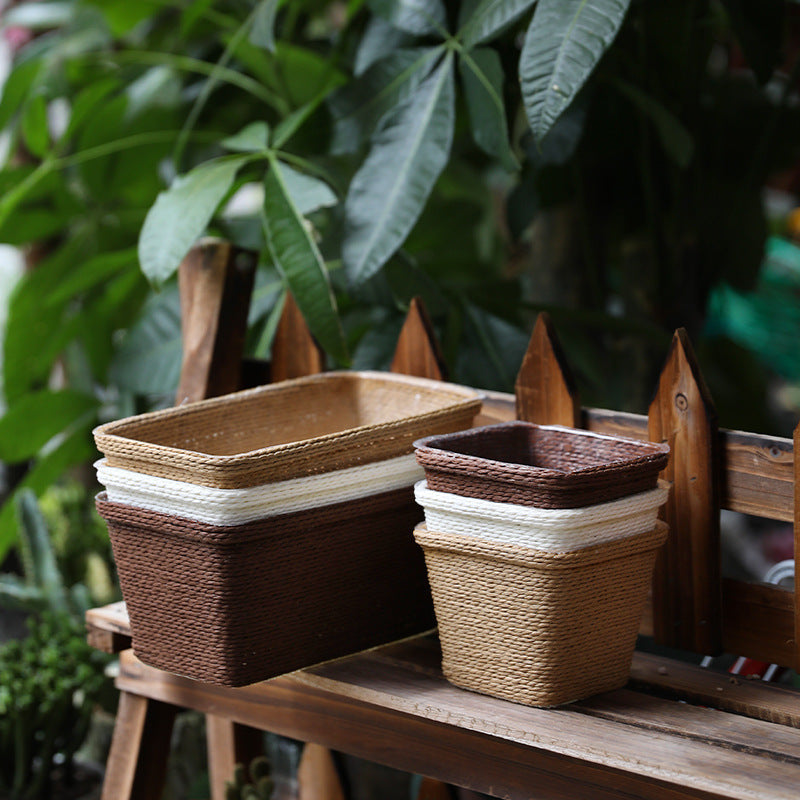 Natural Fiber Decorative Storage Container Kalsten