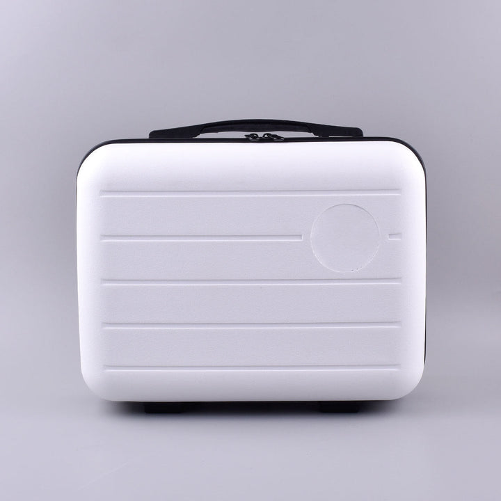 compact hardshell travel carry case with top handle and reinforced ridged shell Kalsten