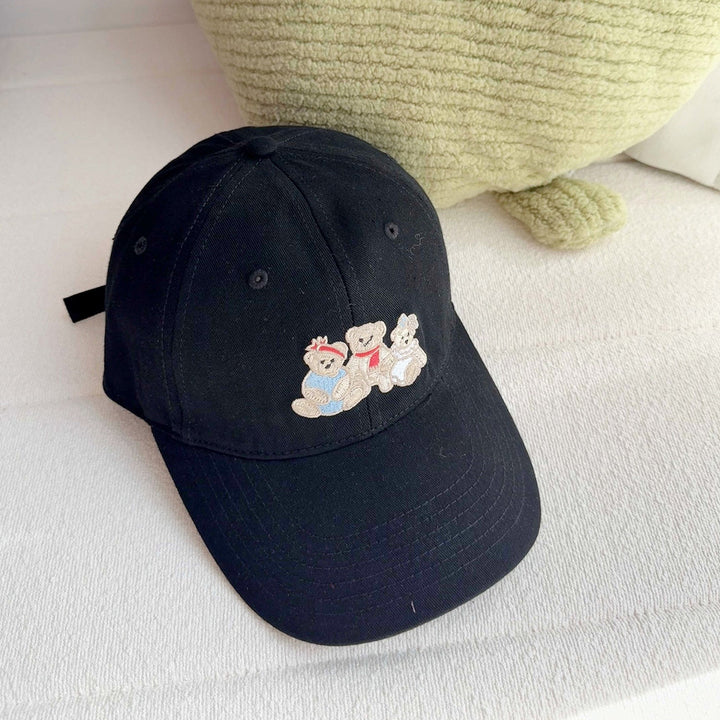 Women's Playful Embroidered Bear Cap Kalsten