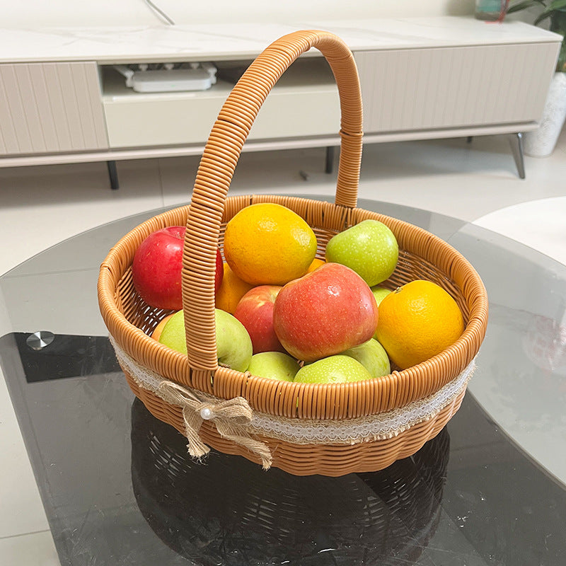 Women's Handwoven Shopping Basket Kalsten