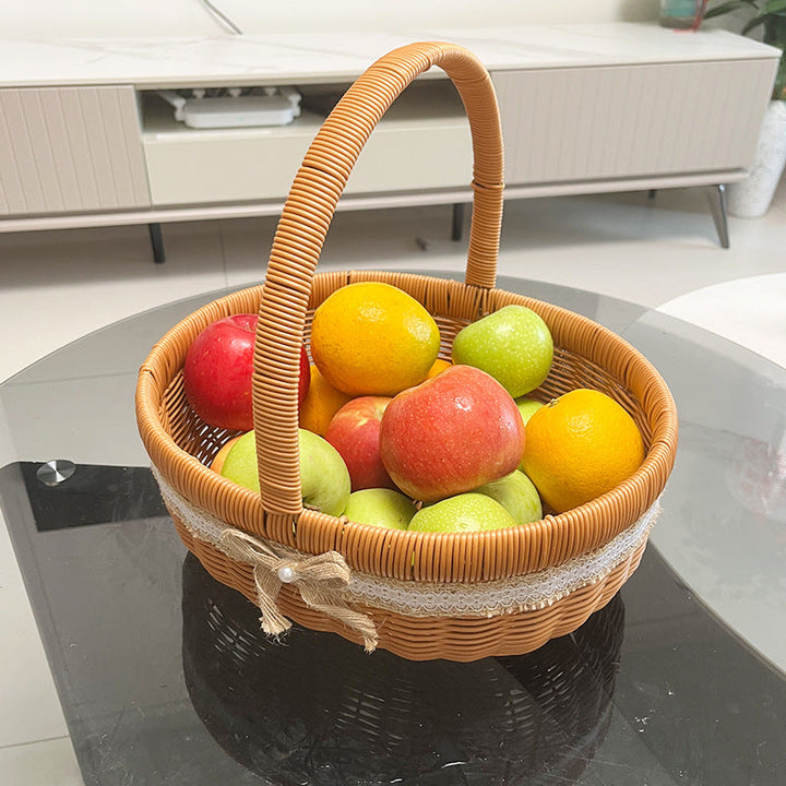 Women's Handwoven Shopping Basket Kalsten