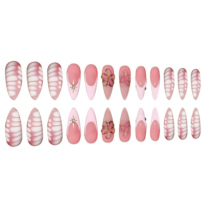 Decorative Floral Art Press-On Nails Kalsten