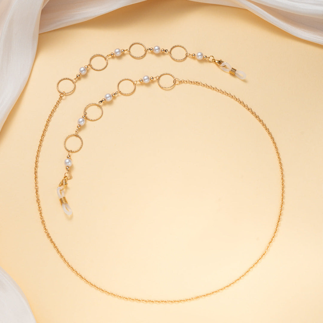 Pearlescent and Chain Eyewear Necklace Kalsten