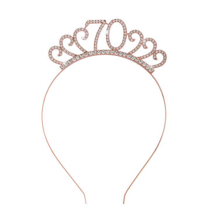 Ladies Crystal Tiara with Custom Designed Number Motif Kalsten