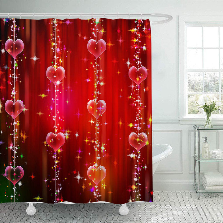 Romantic Floral Swan Shower Curtain Kalsten