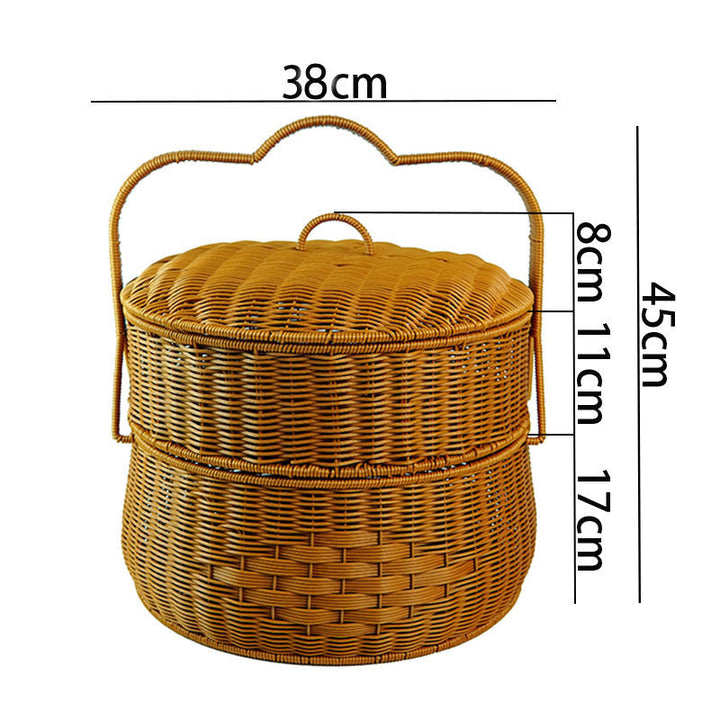 Women's Elegant Laundry Basket with Lid and Practical Handles Kalsten