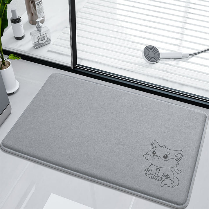 Fun Bunny-Themed Bath Mat