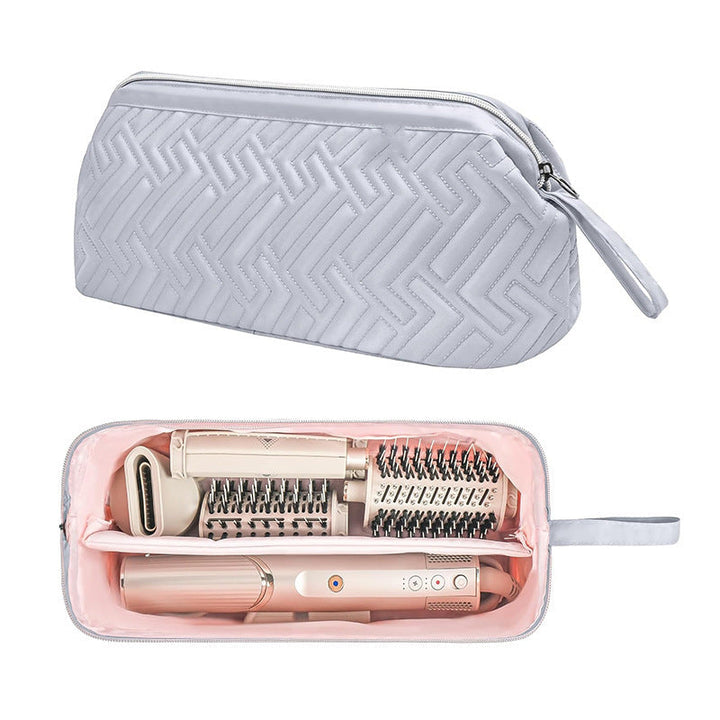 Cosmetic bag with multiple compartments and water-repellent inner lining Kalsten