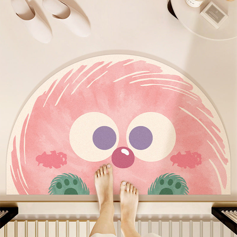 Whimsical Cartoon-Themed Bath Mat Kalsten