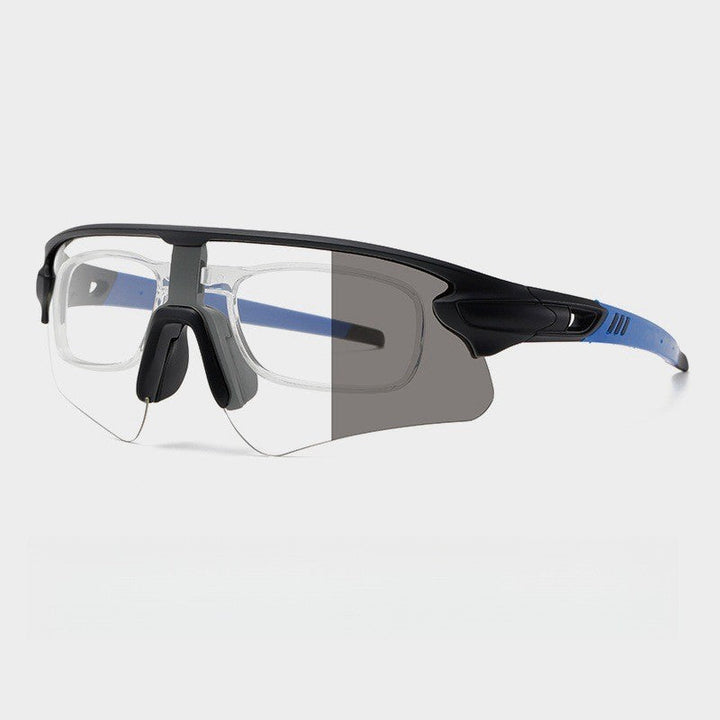 Unisex sporty high-performance sunglasses with aerodynamic design and adjustable nose pad Kalsten