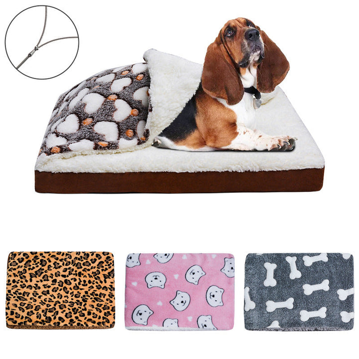 Pet-Themed Zip Closure Pouch Dog Bed