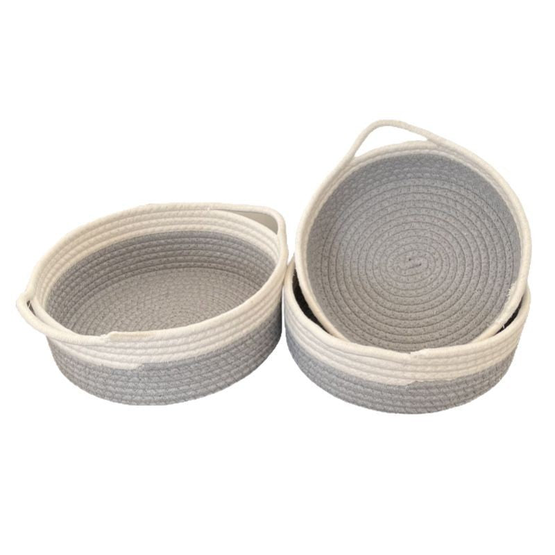 Women Practical Storage Basket with Colorful Zigzag Pattern Kalsten