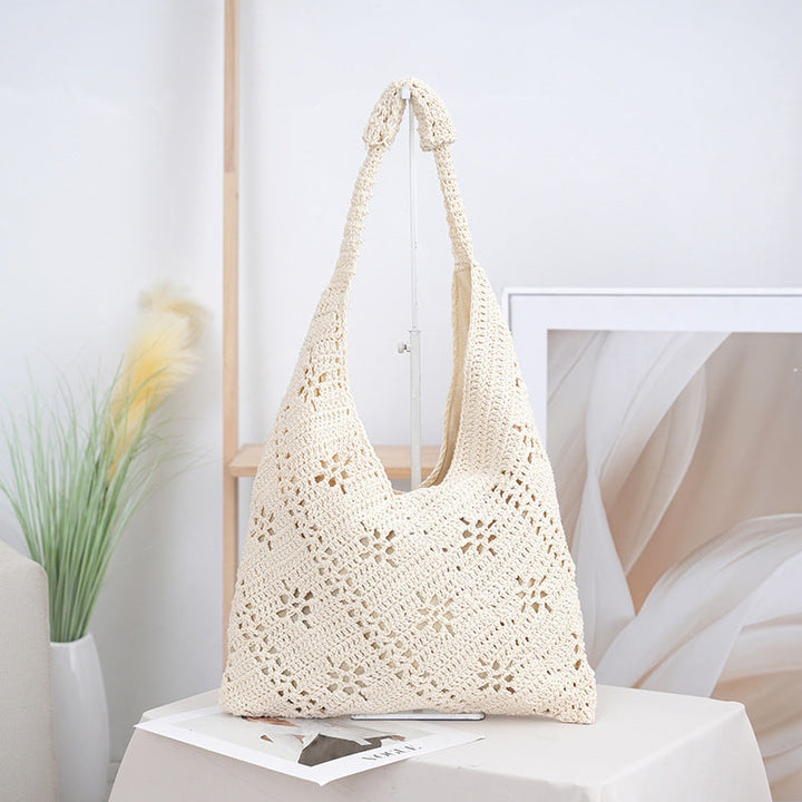 Handcrafted straw shoulder bag Kalsten