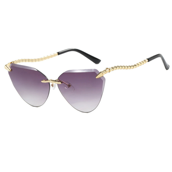 Women's Cat-Eye Sunglasses with unique gold frame design and protective lenses Kalsten