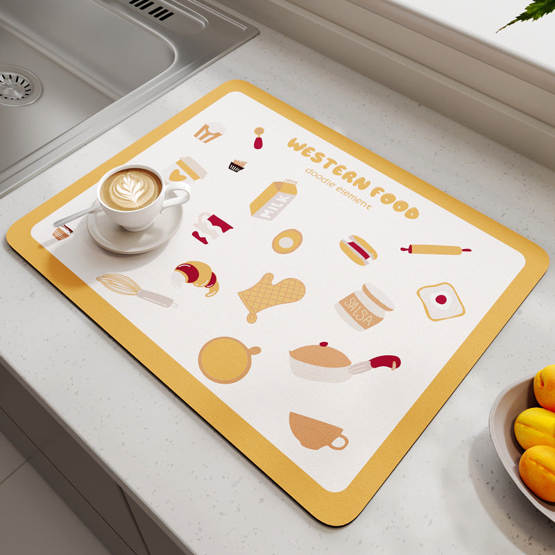 Geometric Patterned Kitchen Mat Kalsten