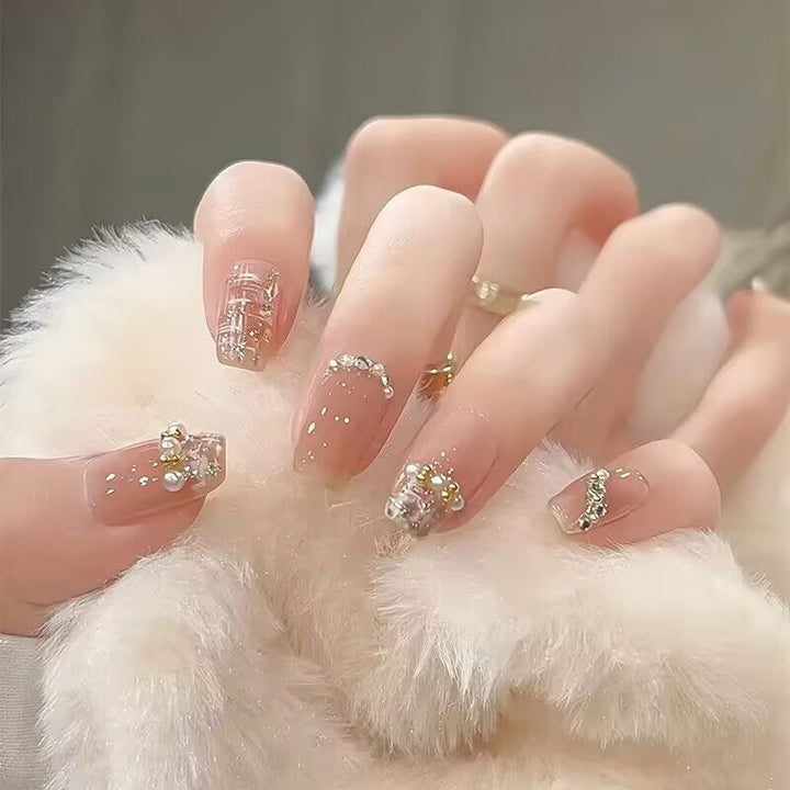Premium Glittering Press-On Nail Extensions Kalsten