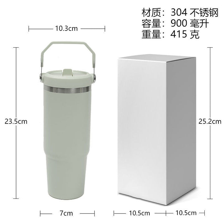 Unisex insulated cup with stable handling and practical folding device Kalsten
