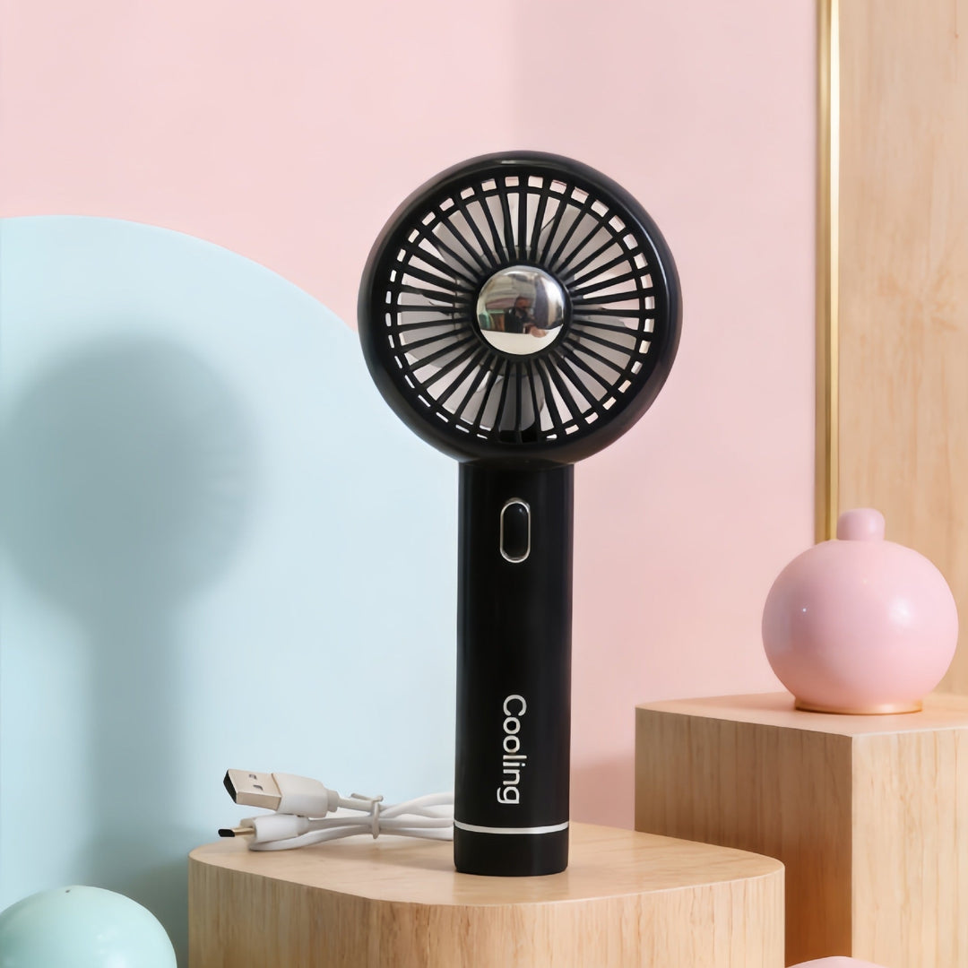 Women Portable Hand Fan with USB Charging Function and Innovative Design Kalsten