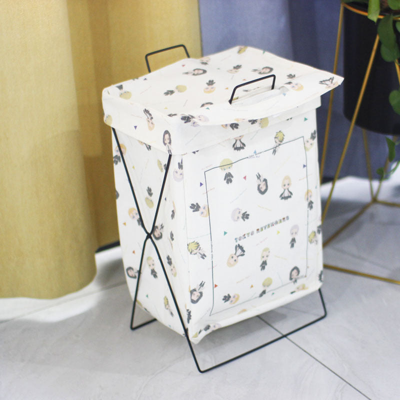 Decorative laundry basket with inspiring quotes Kalsten