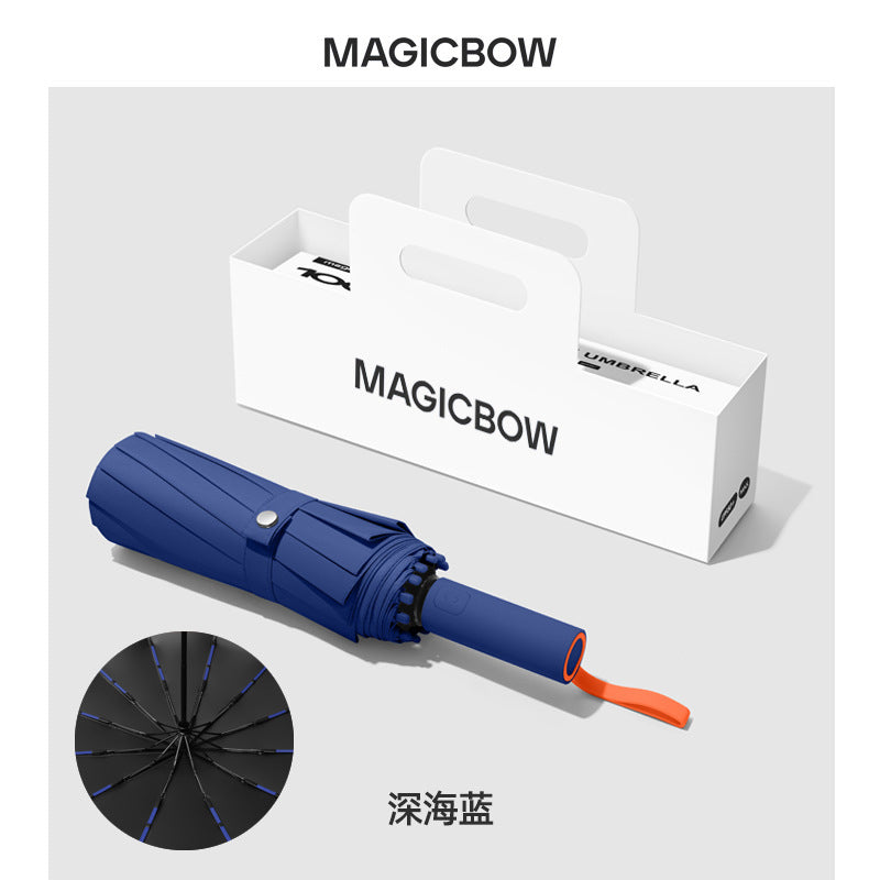 Ladies Automatic Folding Umbrella with Robust Design and Wind Resistance Kalsten