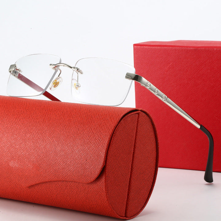 Women's fashionable sunglasses in elegant rectangular design with high-quality metal frame Kalsten