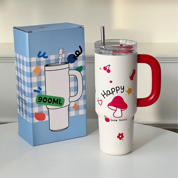 Women's insulated cup with practical straw Kalsten