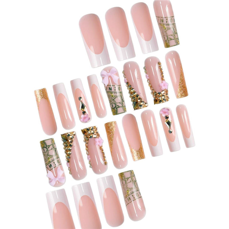 Glamorous Decorative Press-On Nails with Unique Embellishments Acalora