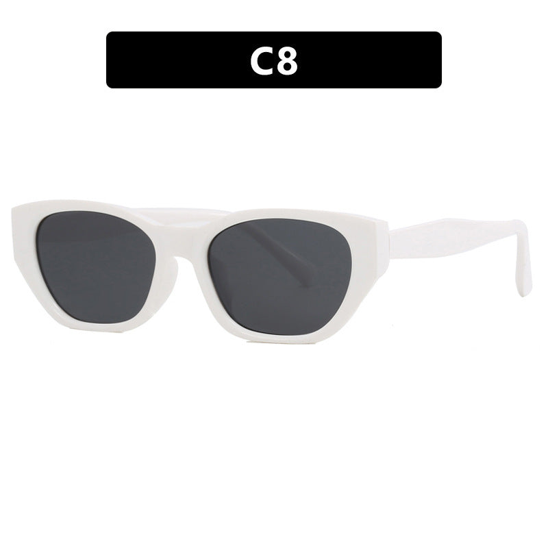 Ladies Cat-Eye Sunglasses with transparent, geometric frame Kalsten