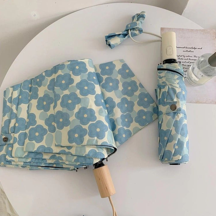 Women Folding Umbrella with Floral Pattern Kalsten